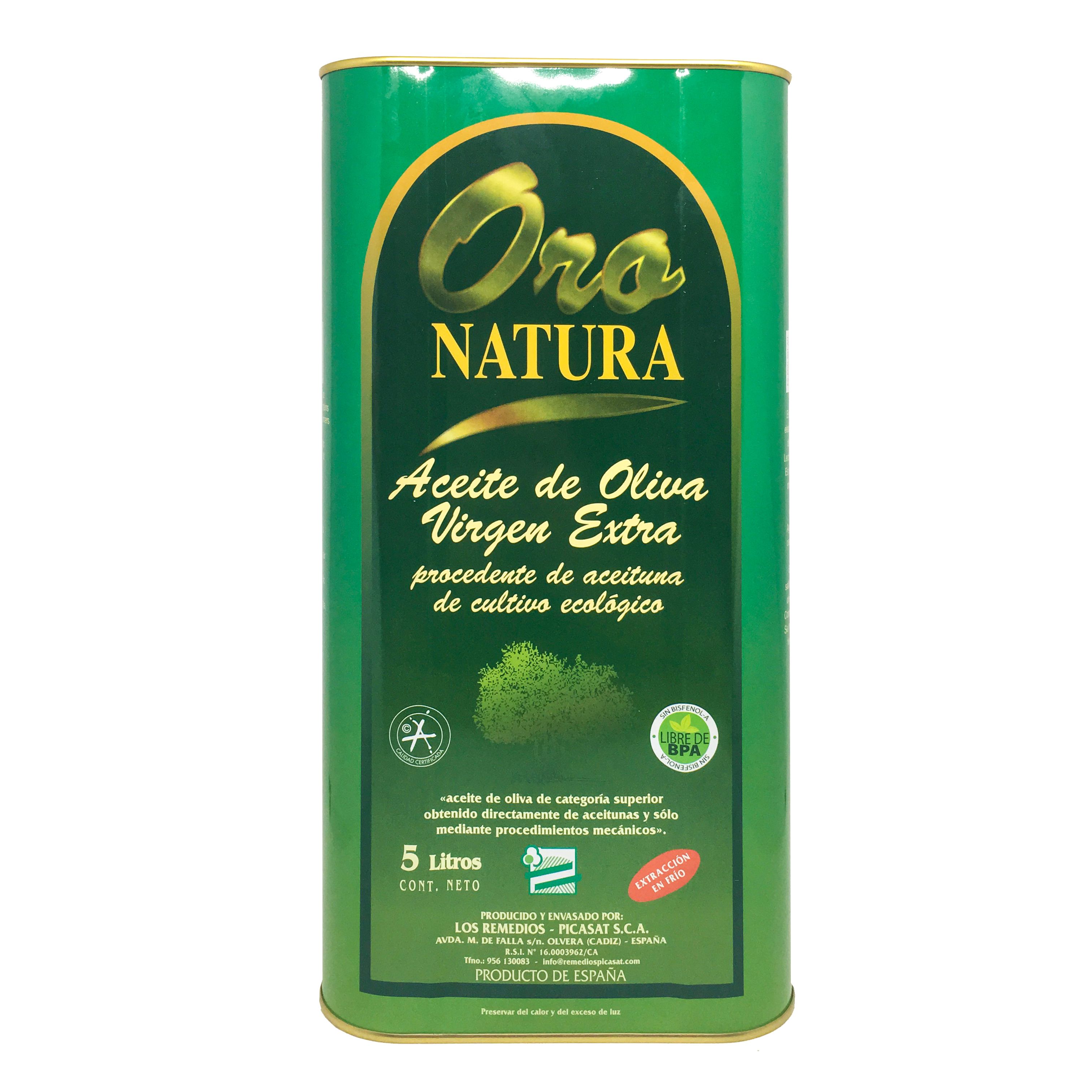 Aceite Ecológico Oro Natura 5L - Los Remedios Picasat